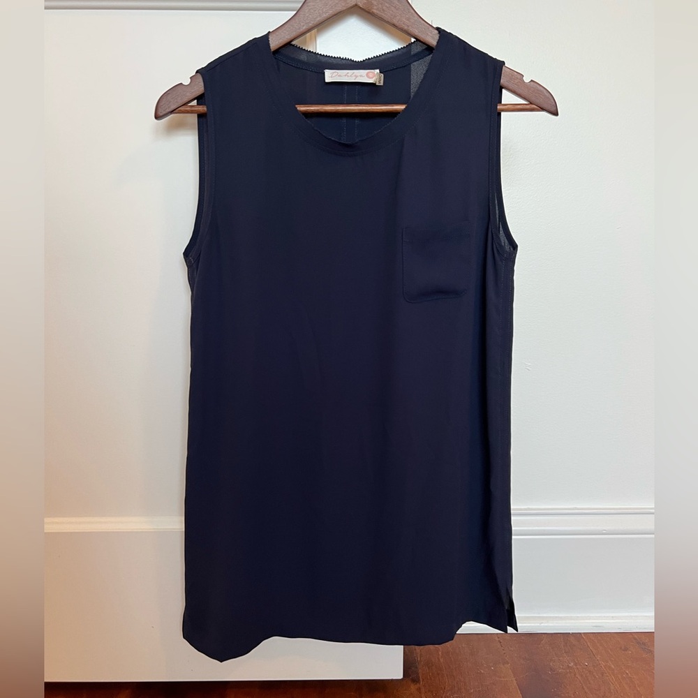 Navy Sleeveless Top (XS)